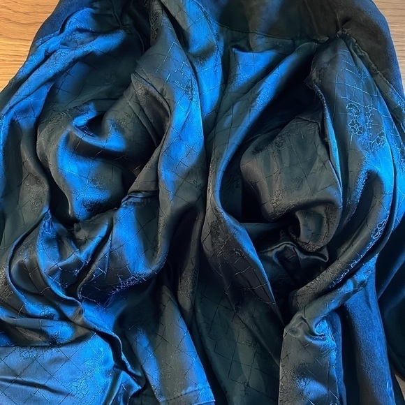 Black suede leather set XL cropped jacket pockets & M/L fit/flare suede skirt - Picture 6 of 16